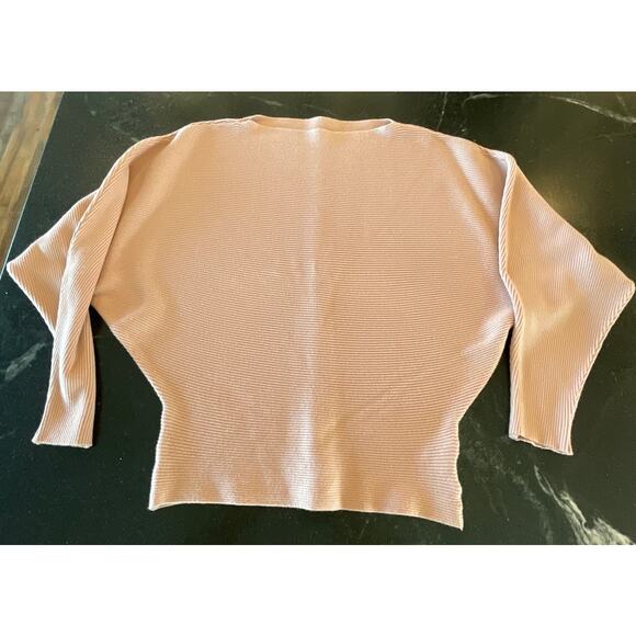 Gaberly Light Pink boat neck batwing Dolman pullover sweater One size 4-14 - Picture 4 of 5